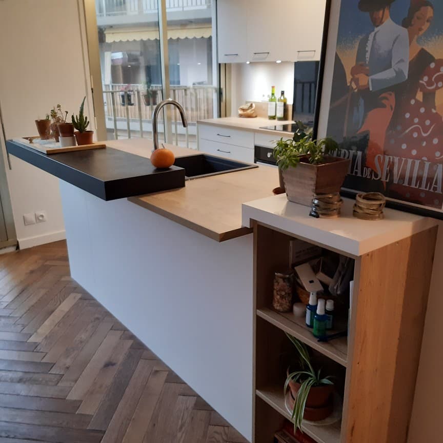 Cuisine sur mesure — Agencement complet, plan de travail, façades sur mesure